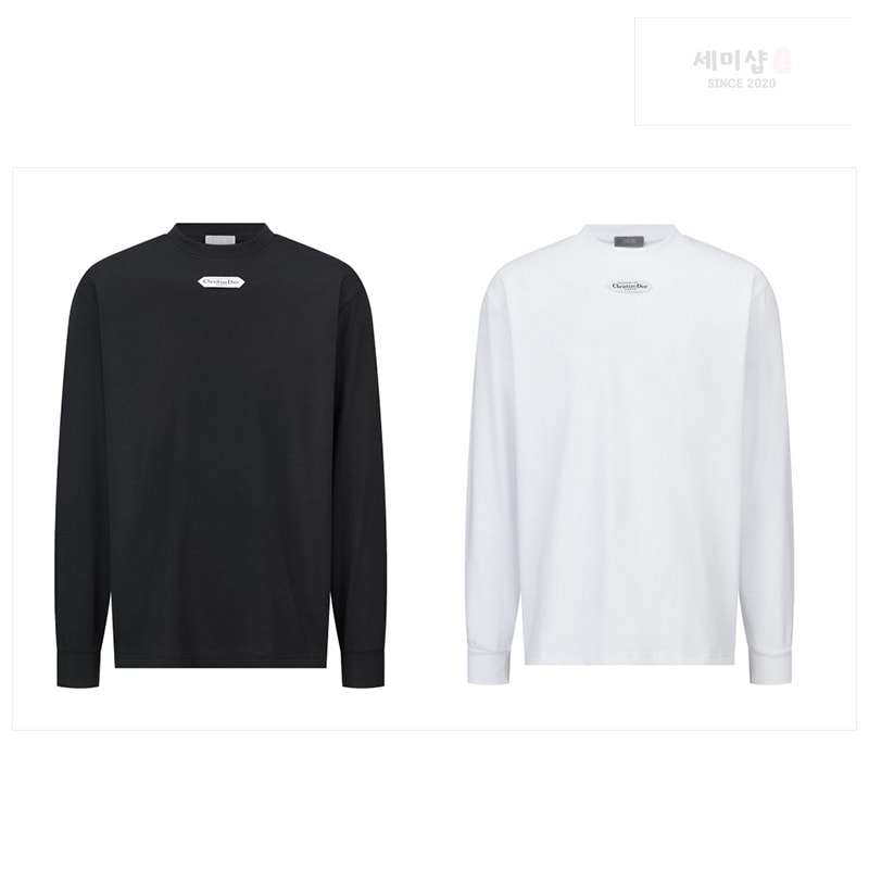 D I O R 디올 파리스 라벨 울 저지 스웨터 블랙 의류 22번 이미지