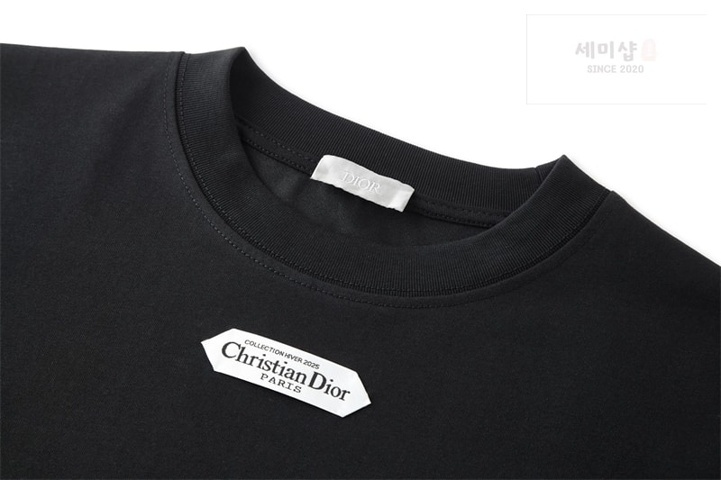 D I O R 디올 파리스 라벨 울 저지 스웨터 블랙 의류 13번 이미지