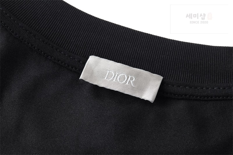D I O R 디올 파리스 라벨 울 저지 스웨터 블랙 의류 14번 이미지