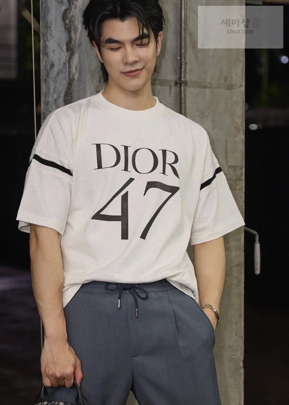 D I O R 디올 24SS 헤리티지 1947시그니처 프린트 오버사이즈 반팔 티셔츠 의류 12번 이미지
