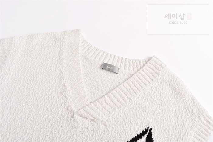 D I O R 디올 CD 다이아몬드 스웨터 민소매 베스트 의류 5번 이미지