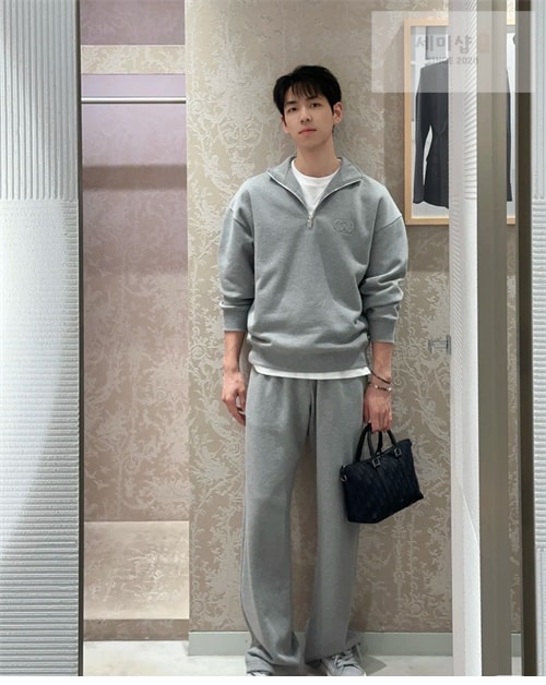 D I O R 디올 CD 로고 하프 집업 스웨트셔츠 맨투맨 의류 5번 이미지