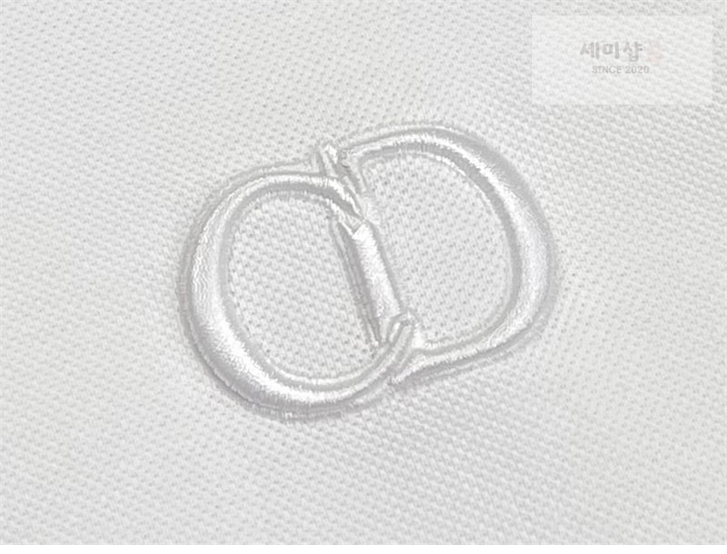D I O R 디올 CD 아이콘 코튼 피케 폴로 셔츠 블랙 의류 14번 이미지