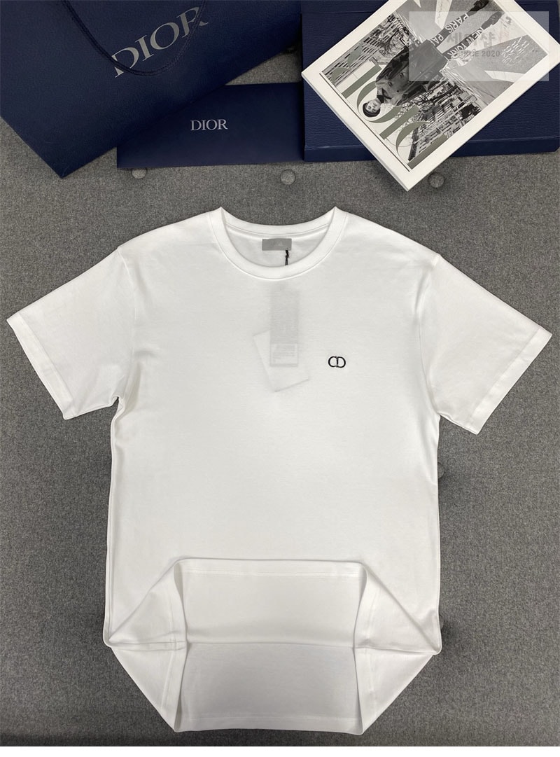 D I O R 디올 CD 아이콘 피티드 실루엣 반팔 티셔츠 의류 6번 이미지