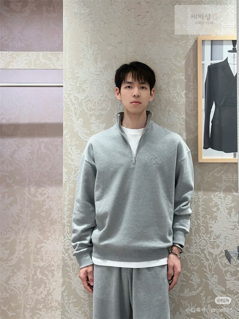 D I O R 디올 CD Icon 하프 지퍼 스웨트셔츠 의류 1번 이미지