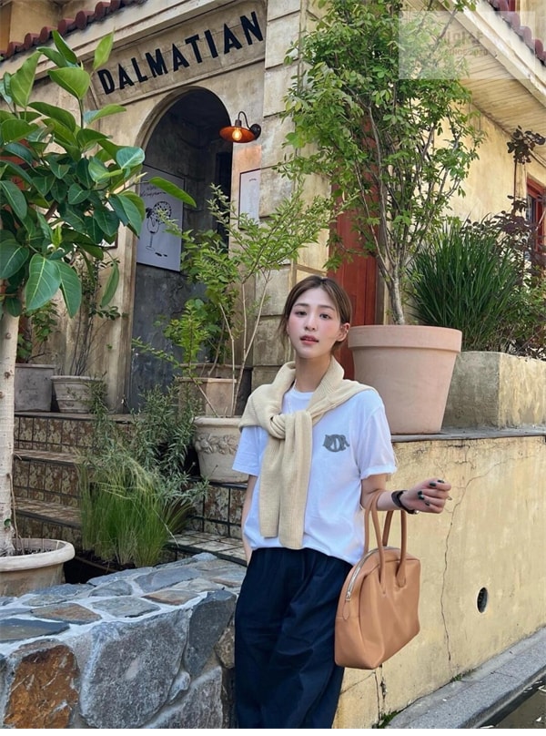 D I O R 디올 Charm 코튼 반팔 티셔츠 의류 5번 이미지