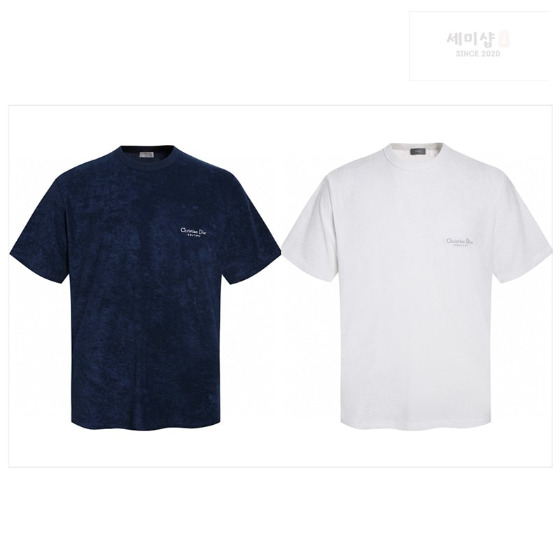 D I O R 디올 Couture 꾸뛰르 반팔 티셔츠 네이비 의류 23번 이미지