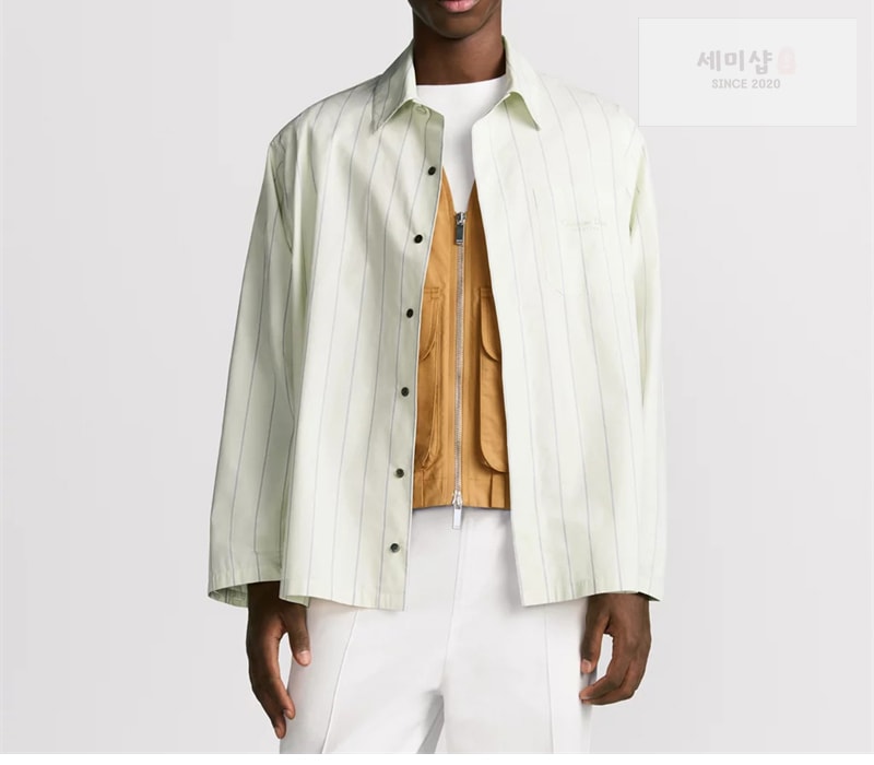 D I O R 디올 Couture 꾸뛰르 스트라이프 코튼 포플린 셔츠 의류 1번 이미지
