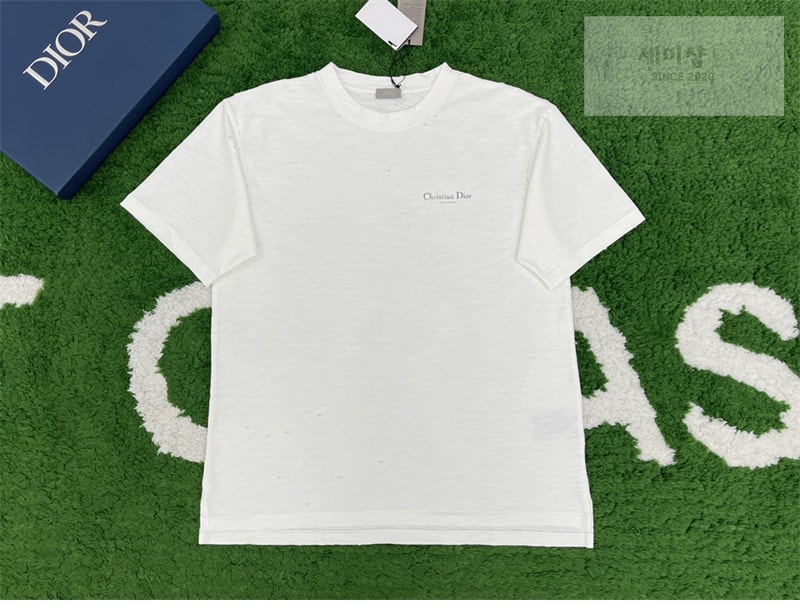 D I O R 디올 Couture 꾸뛰르 오가닉 저지 반팔 티셔츠 블랙 의류 12번 이미지