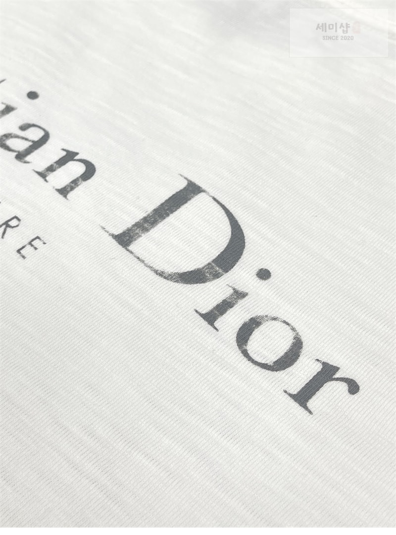 D I O R 디올 Couture 꾸뛰르 오가닉 저지 반팔 티셔츠 블랙 의류 15번 이미지