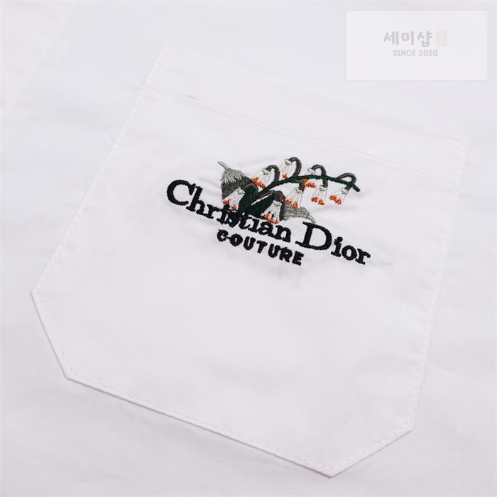 D I O R 디올 Couture 꾸뛰르 은방울꽃 자수 반팔 셔츠 의류 7번 이미지