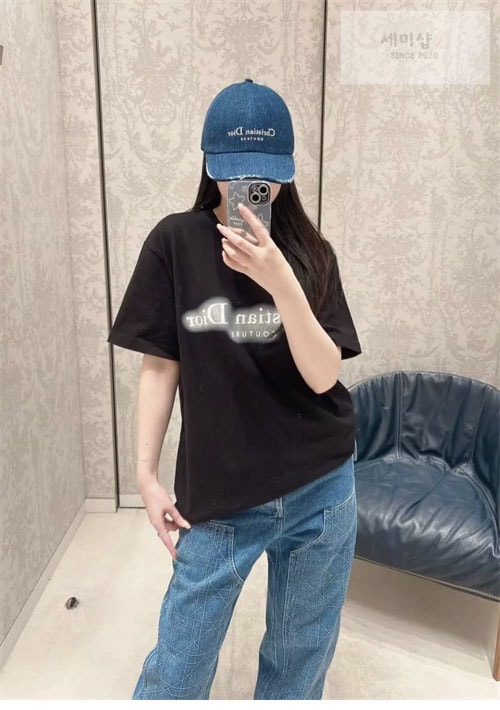 D I O R 디올 Couture 리버서블 반팔 티셔츠 의류 23번 이미지