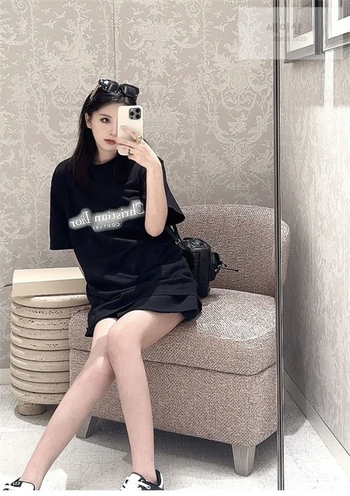 D I O R 디올 Couture 리버서블 반팔 티셔츠 의류 4번 이미지