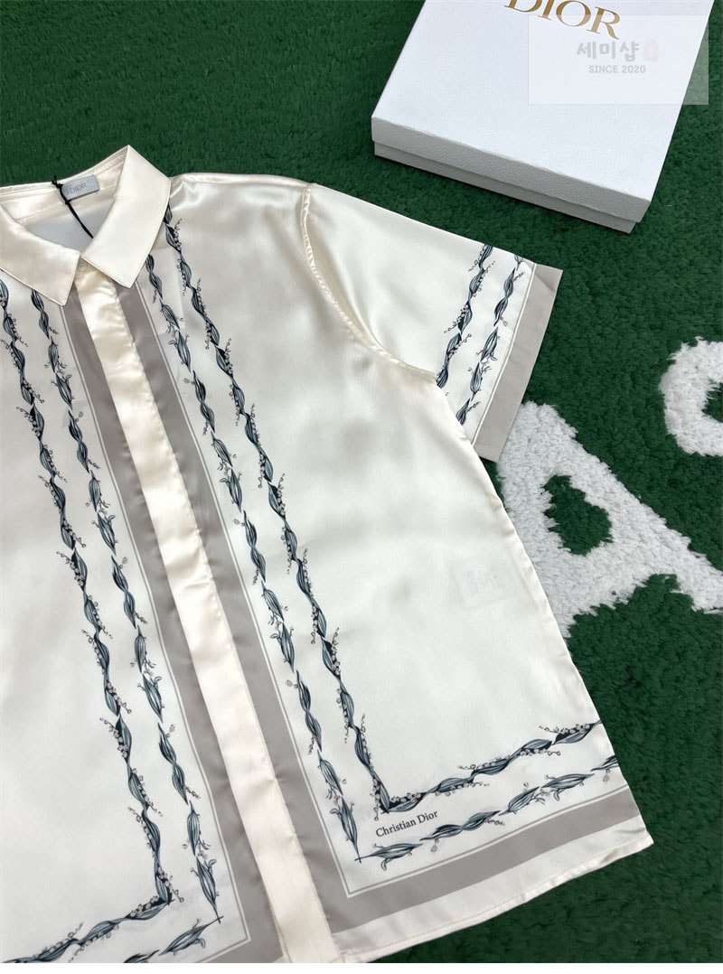 D I O R 디올 Couture 은방울꽃 버뮤다 반팔 셔츠 의류 8번 이미지