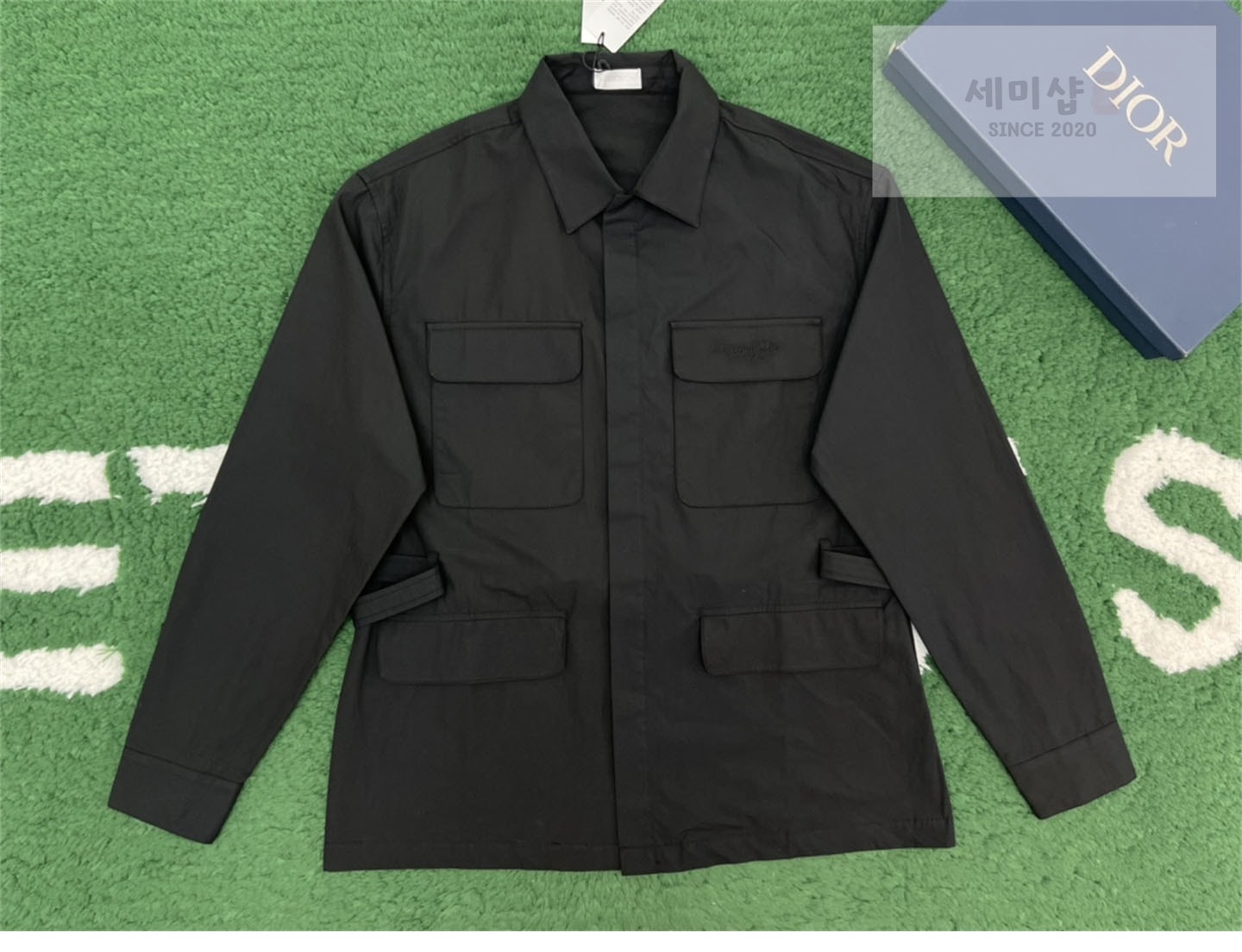 D I O R 디올 Couture 자수 백 벨트 코튼 포플린 셔츠 의류 1번 이미지