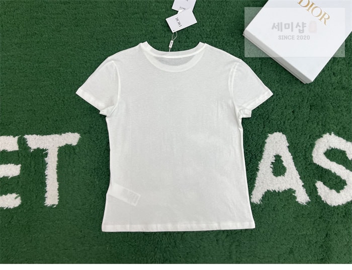 D I O R 디올 Diorvier 코튼 반팔 티셔츠 의류 6번 이미지
