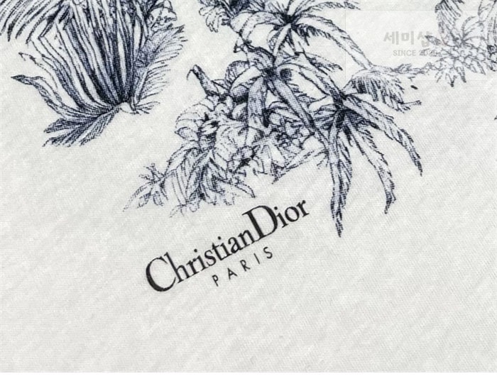 D I O R 디올 Diorvier 코튼 반팔 티셔츠 의류 9번 이미지