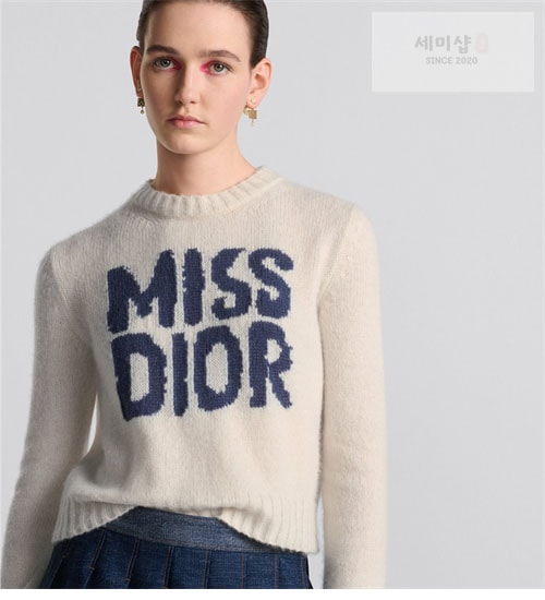 D I O R 디올 Miss Dior Graffiti 모티프 캐시미어 실크 스웨터 3컬러 의류 27번 이미지