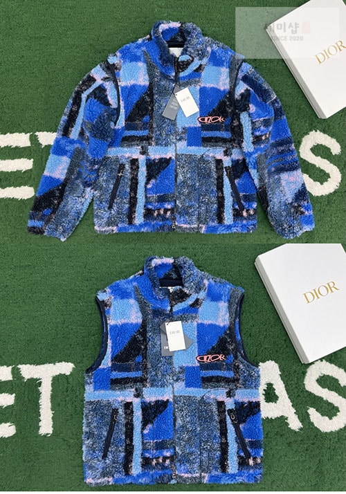 D I O R 디올 x 루이스 해밀턴 탈착식 슬리브 지퍼 자켓 의류 2번 이미지