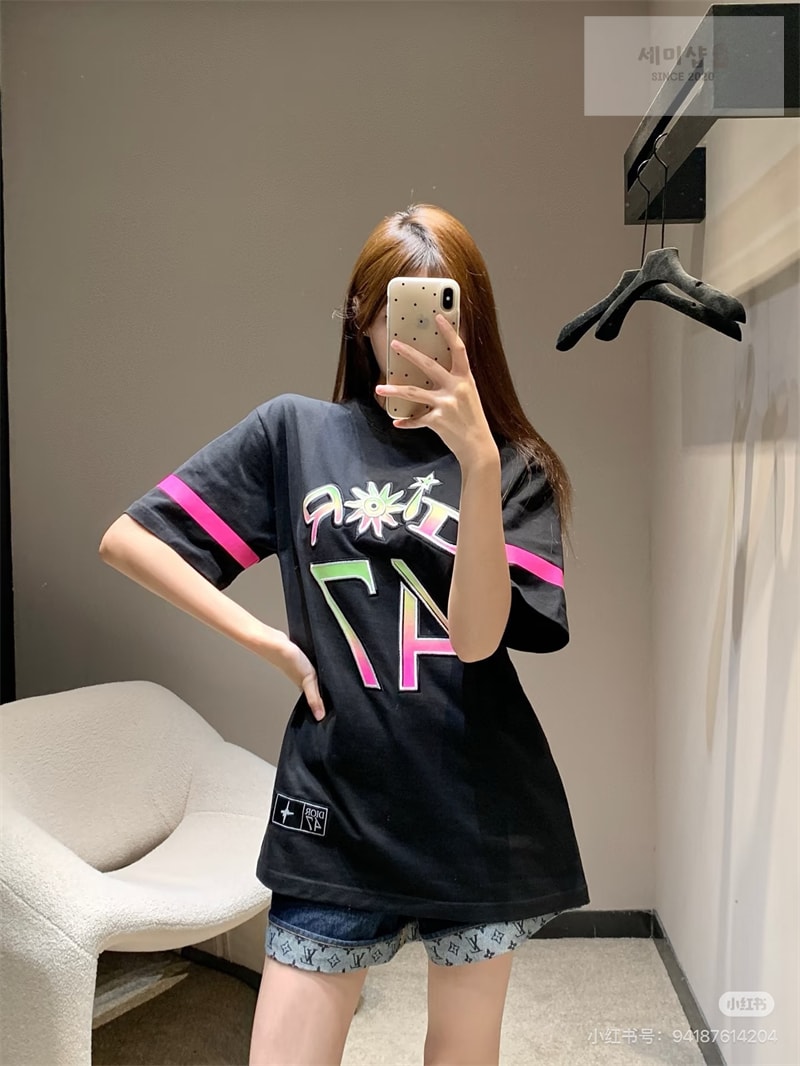 D I O R 디올 x 루이스 해밀턴 47 반팔 티셔츠 블랙 의류 3번 이미지