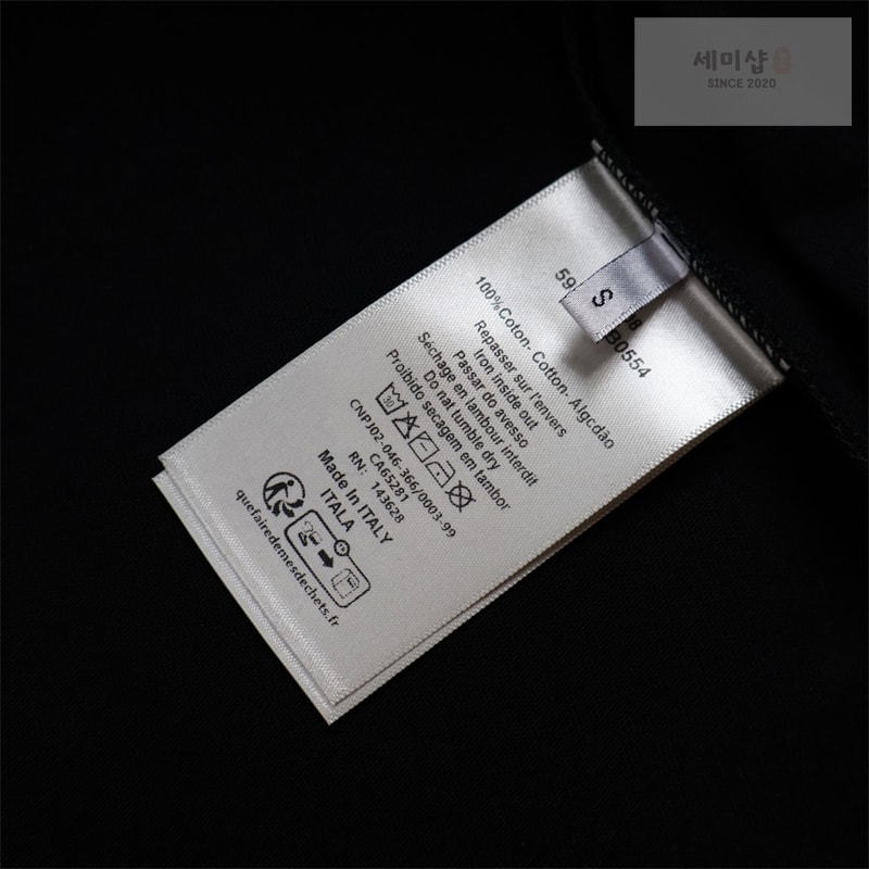 D I O R 디올 x 루이스 해밀턴 47 반팔 티셔츠 블랙 의류 11번 이미지