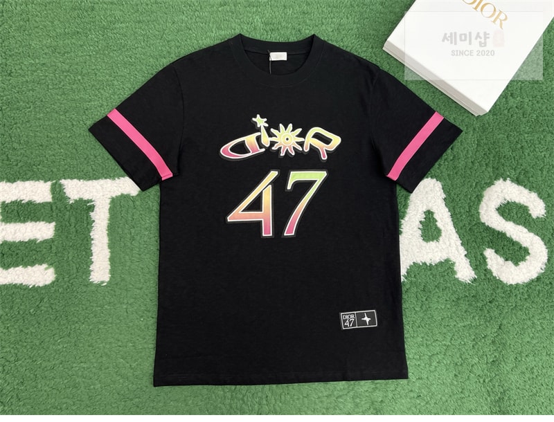 D I O R 디올 x 루이스 해밀턴 47 반팔 티셔츠 블랙 의류 3번 이미지