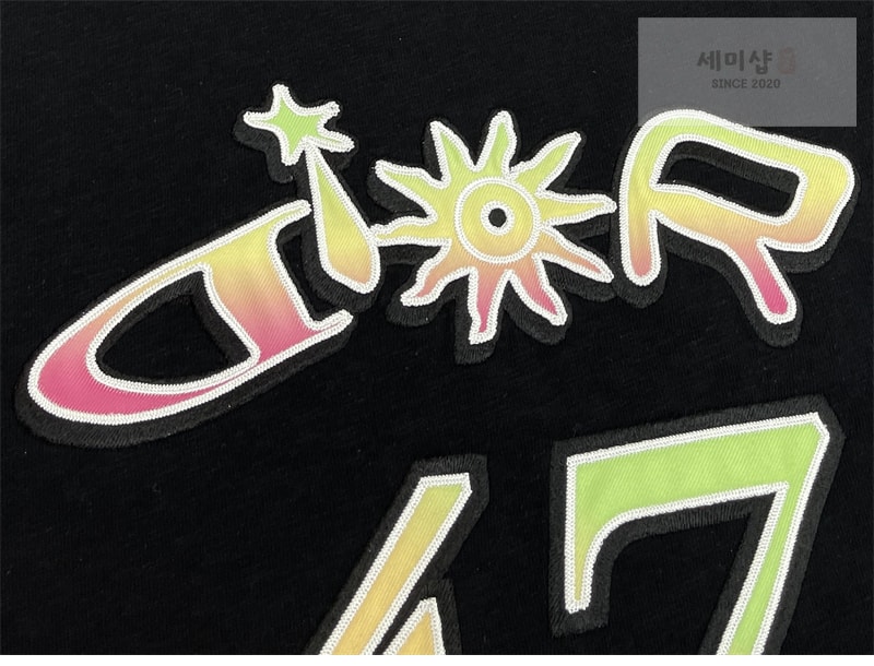 D I O R 디올 x 루이스 해밀턴 47 반팔 티셔츠 블랙 의류 24번 이미지