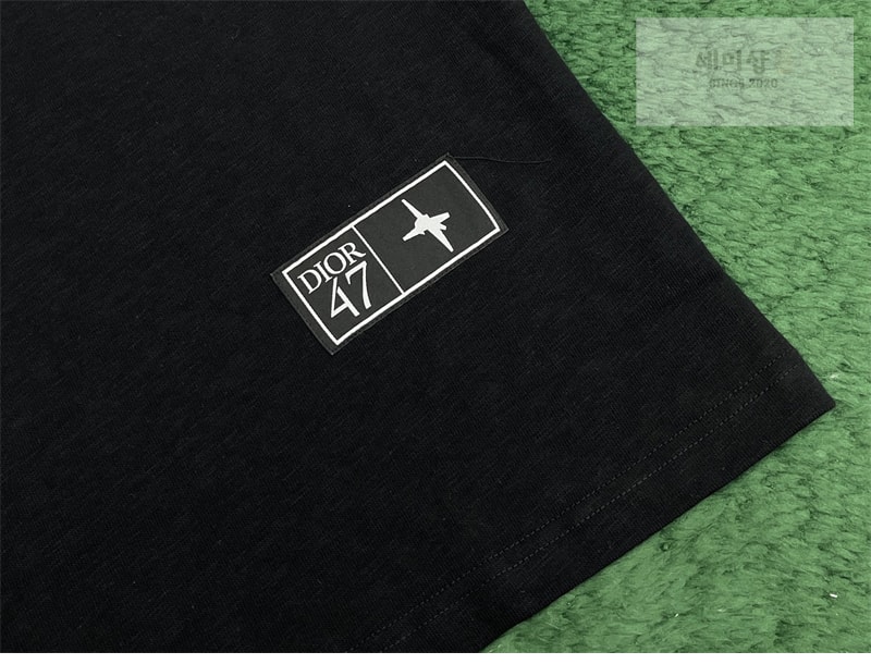 D I O R 디올 x 루이스 해밀턴 47 반팔 티셔츠 블랙 의류 7번 이미지