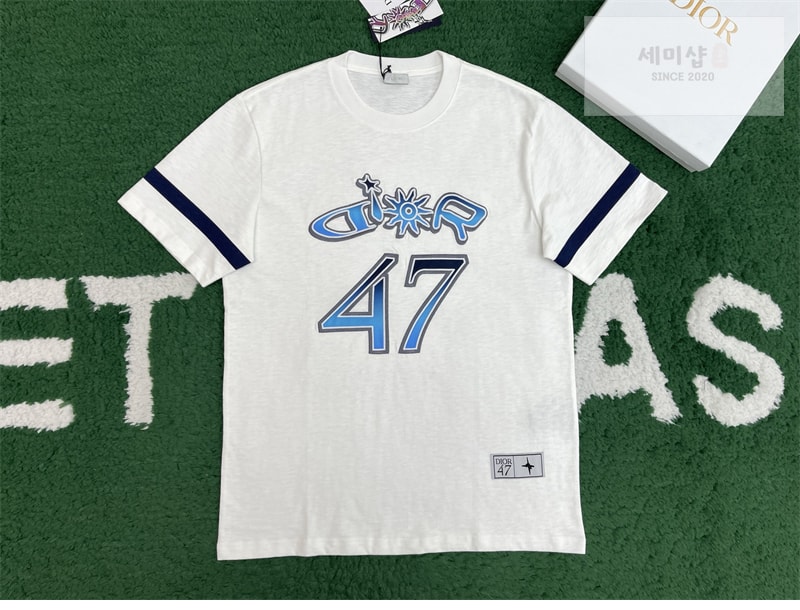 D I O R 디올 x 루이스 해밀턴 47 반팔 티셔츠 블랙 의류 9번 이미지