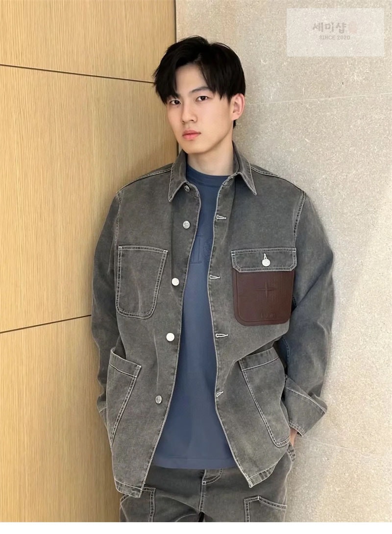 D I O R 디올 x 스톤아일랜드 재킷 블랙 코튼 캔버스 의류 24번 이미지