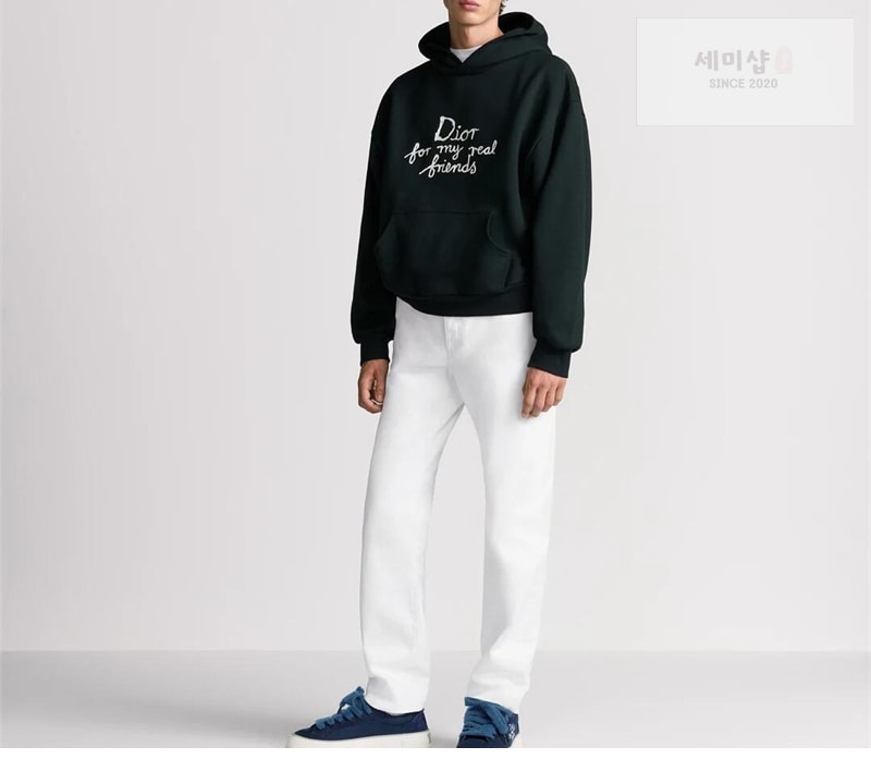 디올 디올 x 힐튼 넬 로고 후디 스웨트셔츠 의류 12번 이미지