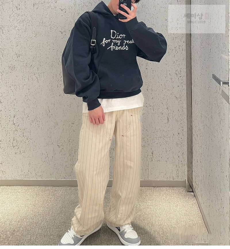 디올 디올 x 힐튼 넬 로고 후디 스웨트셔츠 의류 9번 이미지