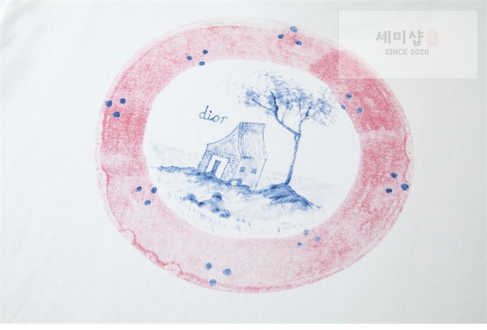 D I O R 디올 x 힐튼 넬 반팔 티셔츠 화이트 의류 8번 이미지