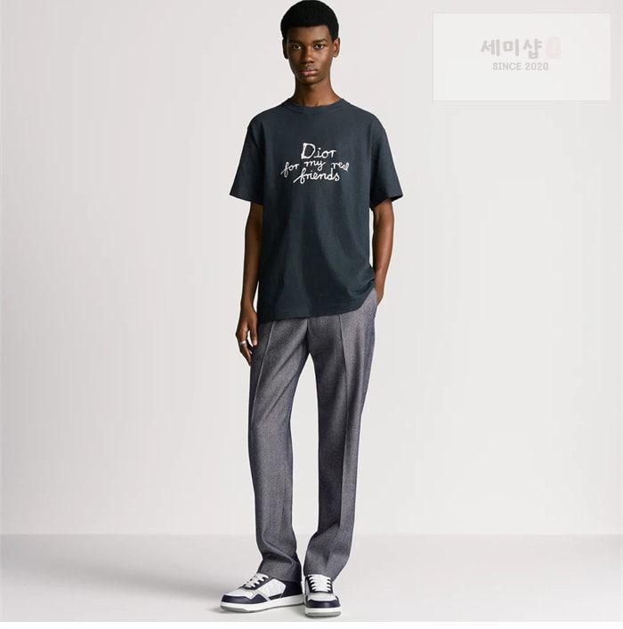 D I O R 디올 x 힐튼 넬 캐주얼 반팔 티셔츠 의류 1번 이미지