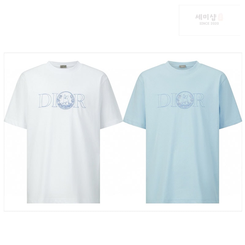 D I O R 디올 x 힐튼 넬 캐주얼 반팔 티셔츠 의류 1번 이미지