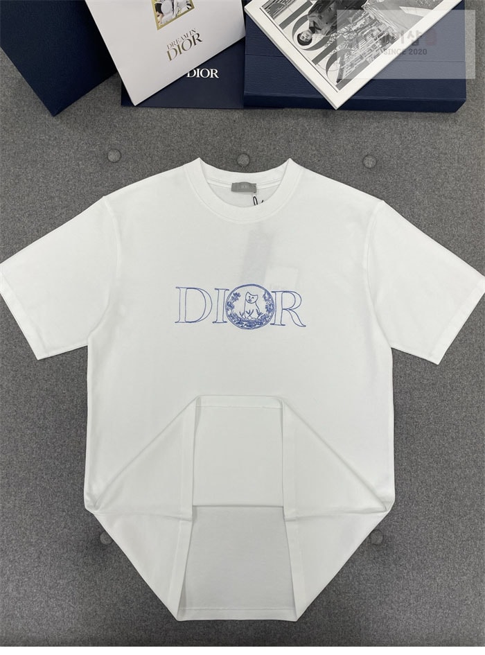 D I O R 디올 x 힐튼 넬 캐주얼 반팔 티셔츠 의류 8번 이미지