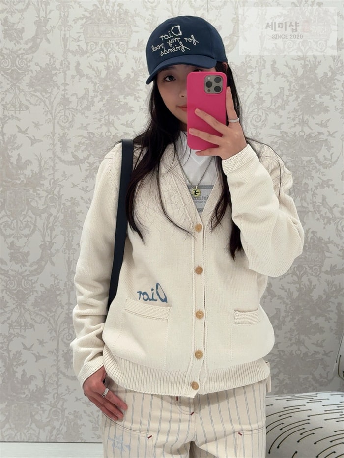 D I O R 디올 x 힐튼 넬 코튼 블렌드 저지 가디건 의류 2번 이미지