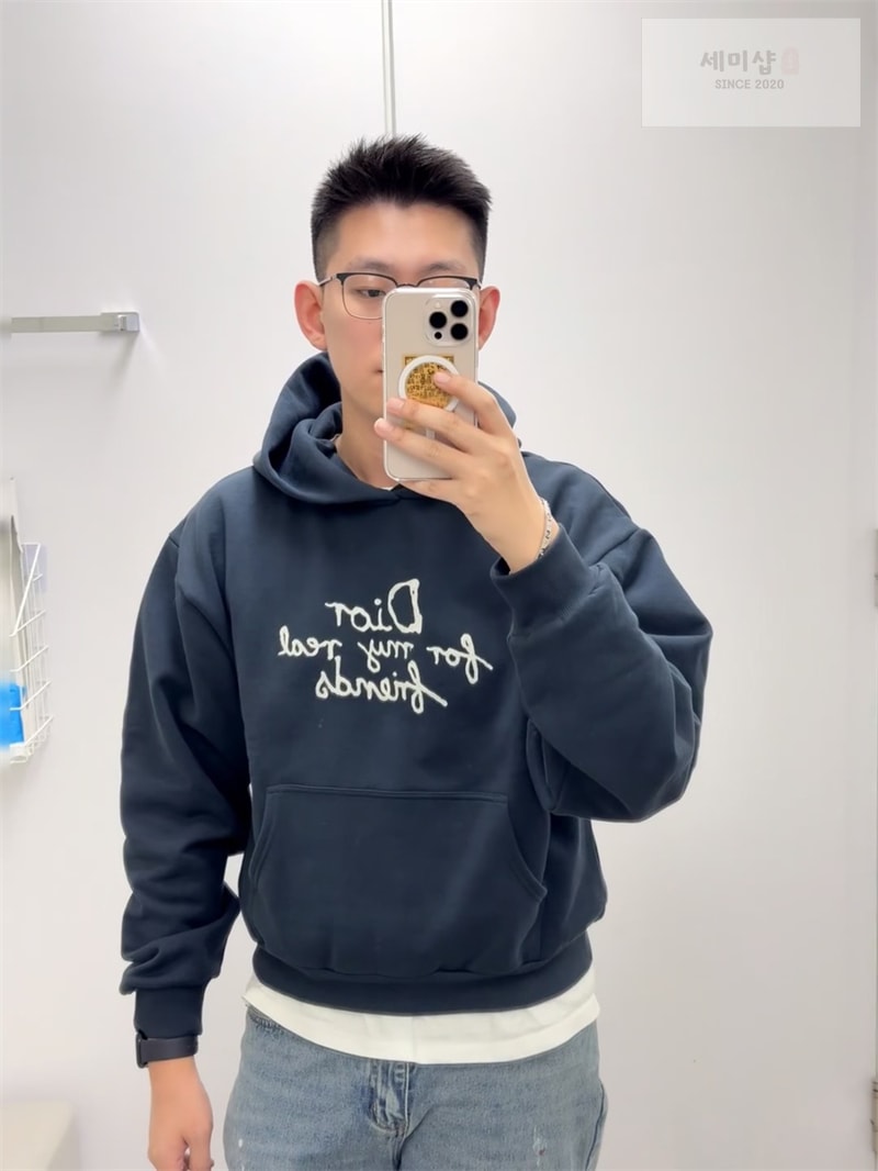 D I O R 디올 x 힐튼 넬 코튼 후드 스웨트셔츠 의류 2번 이미지