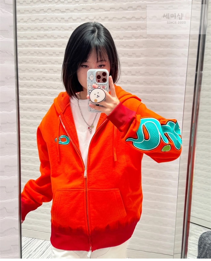 D I O R 디올 x KAWS 로고 후드 집업 의류 3번 이미지