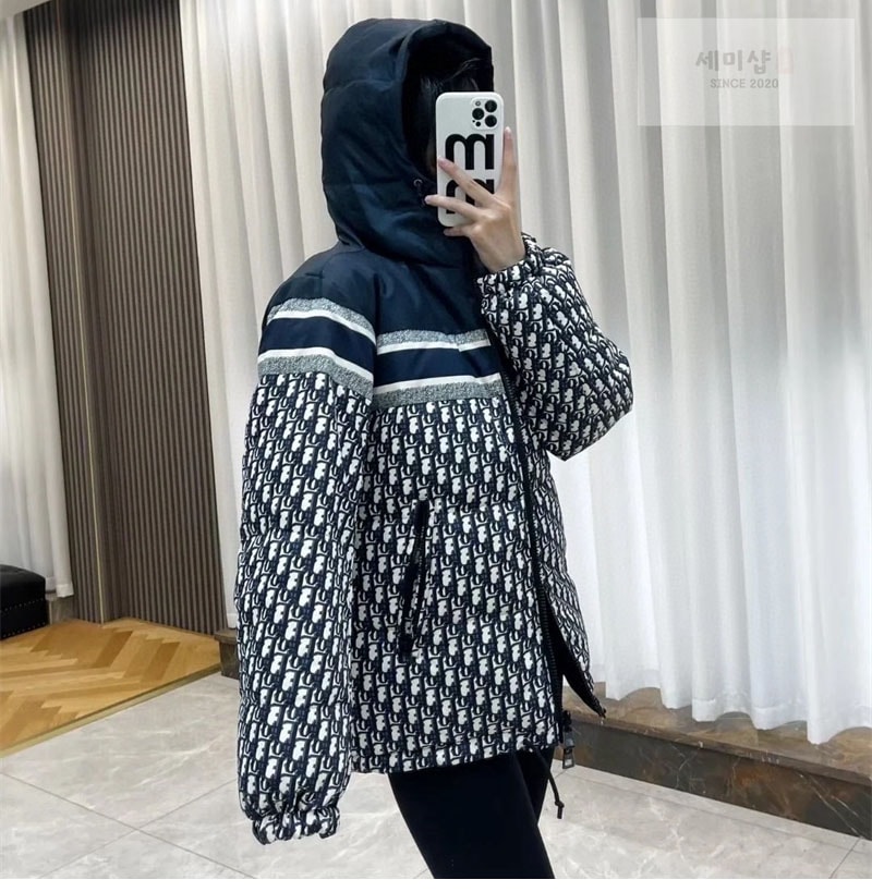 D I O R 몽클레어 오블리크 퀼트 테크니컬 태피터 리버서블 푸퍼 자켓 의류 1번 이미지