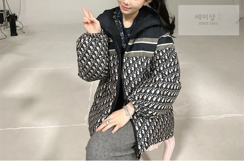 D I O R 몽클레어 오블리크 퀼트 테크니컬 태피터 리버서블 푸퍼 자켓 의류 2번 이미지