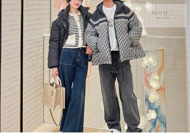D I O R 몽클레어 오블리크 퀼트 테크니컬 태피터 리버서블 푸퍼 자켓 의류 19번 이미지