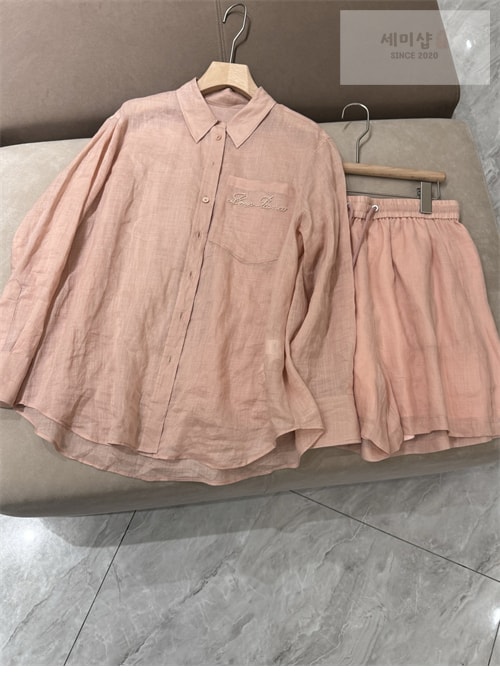 Loro Piana 로로피아나 린넨 셔츠 & 숏팬츠 set 5컬러 의류 29번 이미지