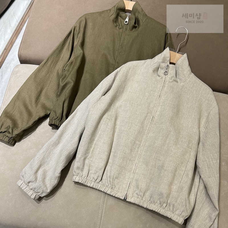 Loro Piana 로로피아나 마이크로파이버 스톰 시스템 윈드메이트 봄버 그린 의류 1번 이미지