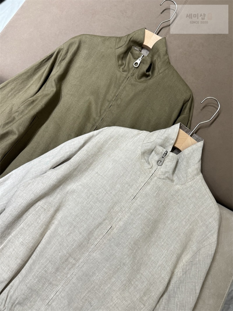 Loro Piana 로로피아나 마이크로파이버 스톰 시스템 윈드메이트 봄버 그린 의류 2번 이미지
