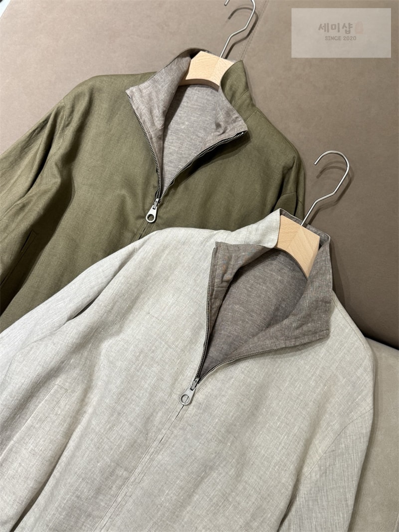 Loro Piana 로로피아나 마이크로파이버 스톰 시스템 윈드메이트 봄버 그린 의류 3번 이미지
