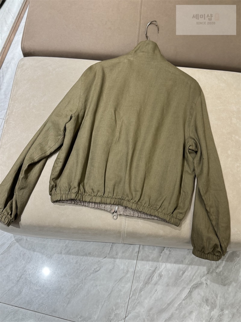 Loro Piana 로로피아나 마이크로파이버 스톰 시스템 윈드메이트 봄버 그린 의류 10번 이미지