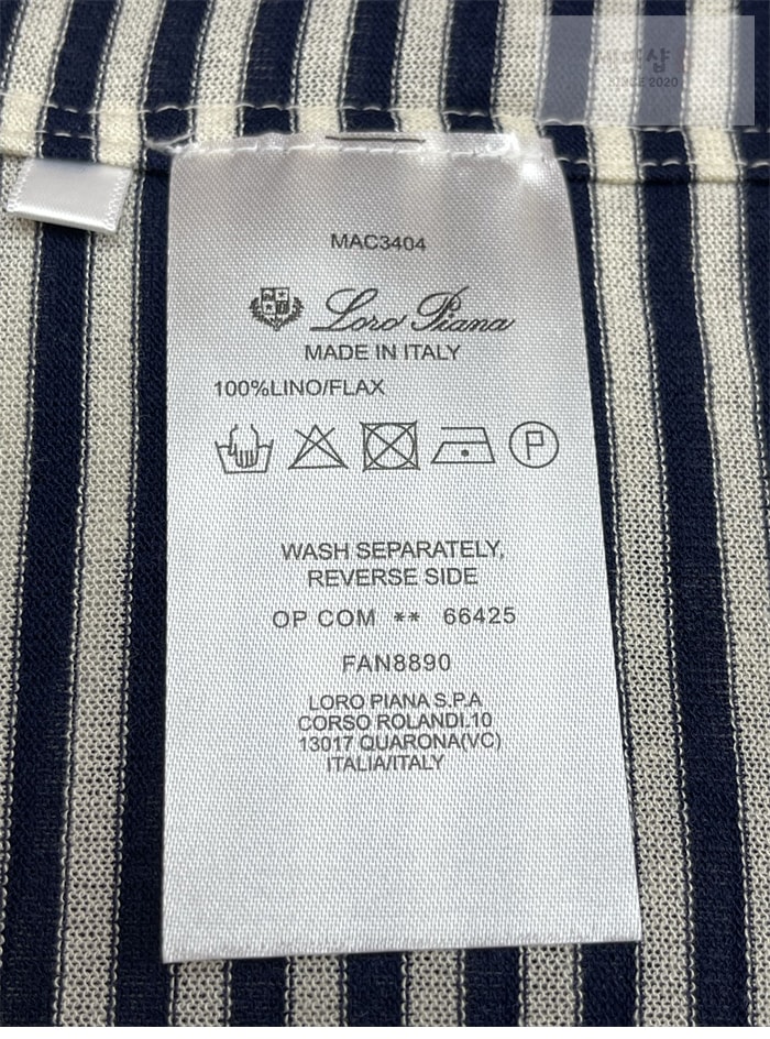 Loro Piana 로로피아나 크레미아 리넨 폴로 셔츠 의류 10번 이미지