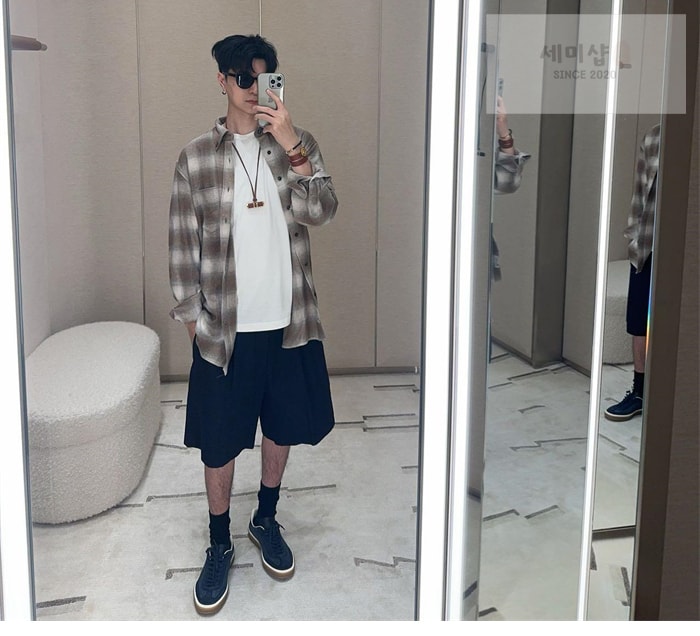 Loro Piana 로로피아나 타탄 플란넬 잭 셔츠 의류 1번 이미지