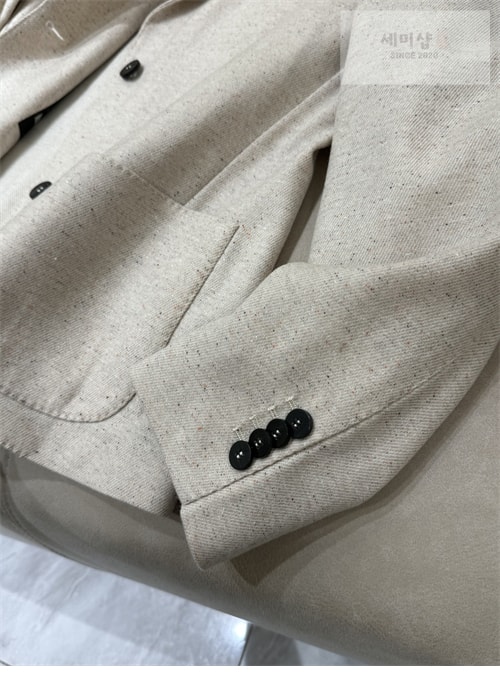 Loro Piana 로로피아나 투버튼 빈티지 레더 블레이저 의류 10번 이미지